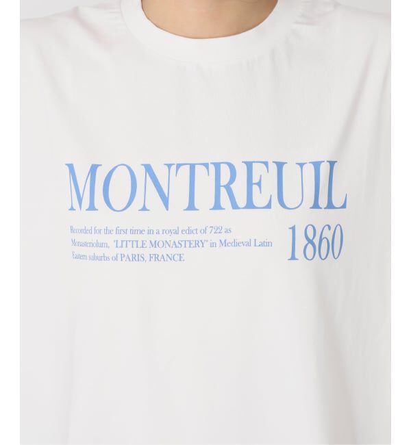 SLOBE IENA「《一部カラーWEB限定/接触冷感/抗菌防臭》MONTREUILレターロゴTEE」|Tシャツ・カットソー|