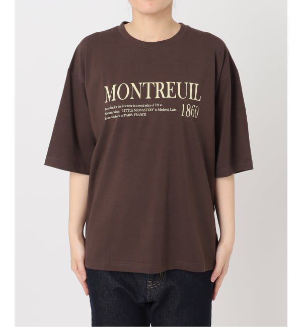 SLOBE IENA「《一部カラーWEB限定/接触冷感/抗菌防臭》MONTREUILレターロゴTEE」|Tシャツ・カットソー|