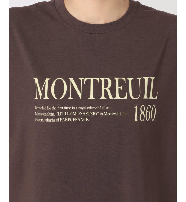 SLOBE IENA「《一部カラーWEB限定/接触冷感/抗菌防臭》MONTREUILレターロゴTEE」|Tシャツ・カットソー|