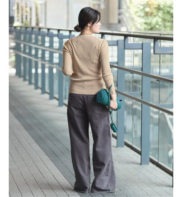 IENA「《予約/手洗い可》ECO SPLASH Vカーディガン」|カーディガン|