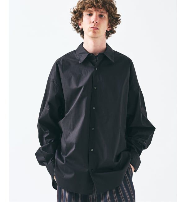 417 EDIFICE「【SOMELOS】RELAXED LIVRE SHIRT」|シャツ・ブラウス|ブラック