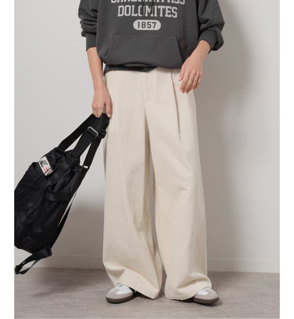 JOURNAL STANDARD relume「《追加2》ウォッシャブルコーデュロイタックワイドパンツ」|その他|