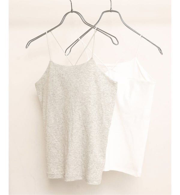 JOURNAL STANDARD relume「カップ付きスパゲッティクロスキャミ」|インナー|グレーB