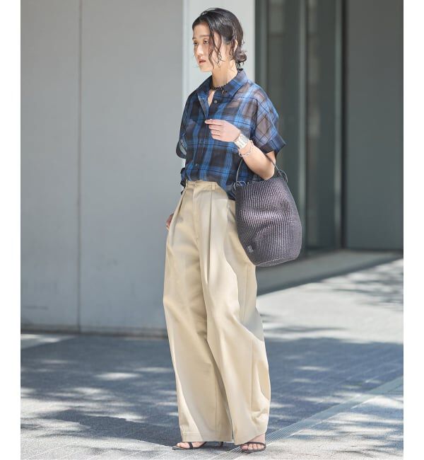 journal standard L'essage「《追加5》【金子綾さん着用】CP タックチノパンツ」|チノ|