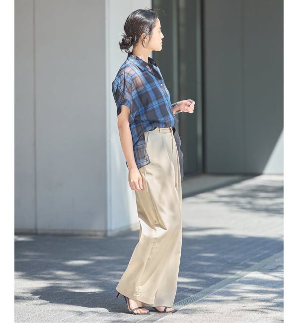 journal standard L'essage「《追加5》【金子綾さん着用】CP タックチノパンツ」|チノ|