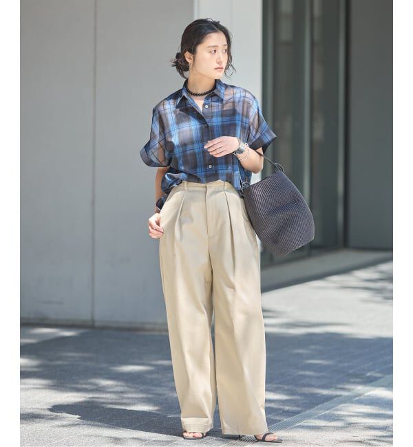 journal standard L'essage「《追加5》【金子綾さん着用】CP タックチノパンツ」|チノ|