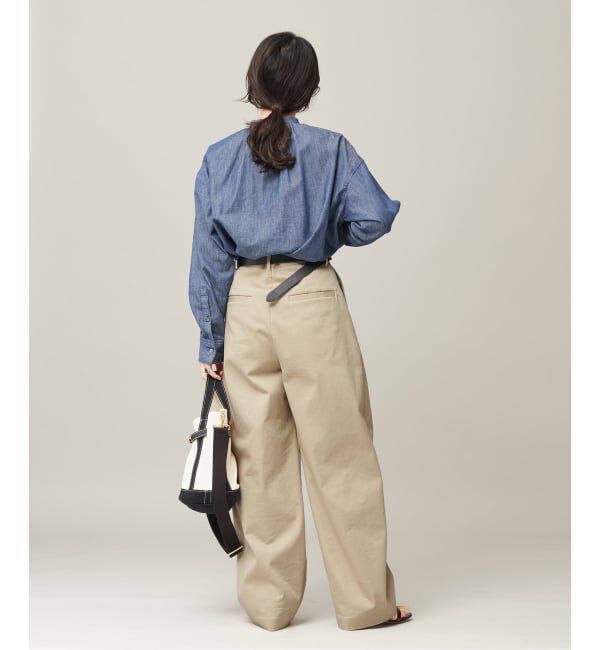 journal standard L'essage「《追加5》【金子綾さん着用】CP タックチノパンツ」|チノ|