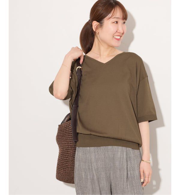 JOURNAL STANDARD relume「【MULTI FUNC+】UVカット / 接触冷感 / ドライタッチVネックプルオーバー」|ニット・セーター|
