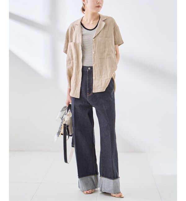 journal standard L'essage「カップ付きボーダータンクトップ」|インナー|