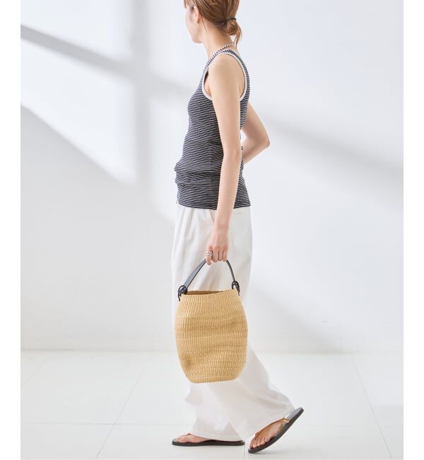 journal standard L'essage「カップ付きボーダータンクトップ」|インナー|