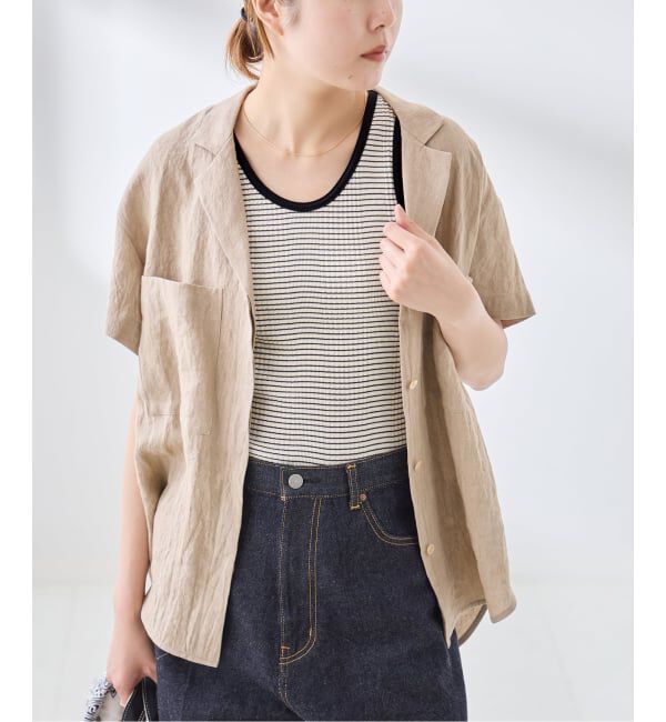 journal standard L'essage「カップ付きボーダータンクトップ」|インナー|
