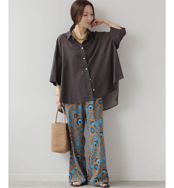 JOURNAL STANDARD relume「シアーコットンハーフスリーブビッグシャツ」|シャツ・ブラウス|
