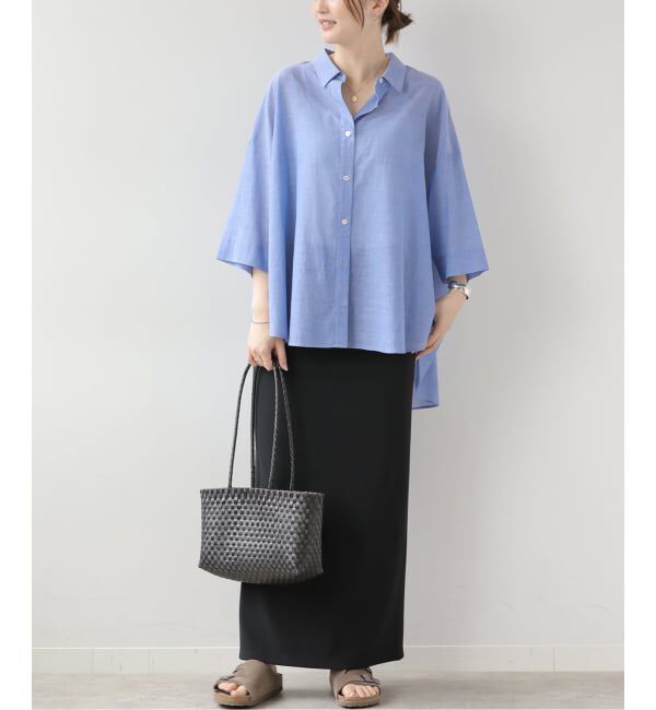JOURNAL STANDARD relume「シアーコットンハーフスリーブビッグシャツ」|シャツ・ブラウス|
