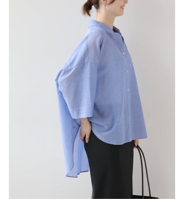 JOURNAL STANDARD relume「シアーコットンハーフスリーブビッグシャツ」|シャツ・ブラウス|