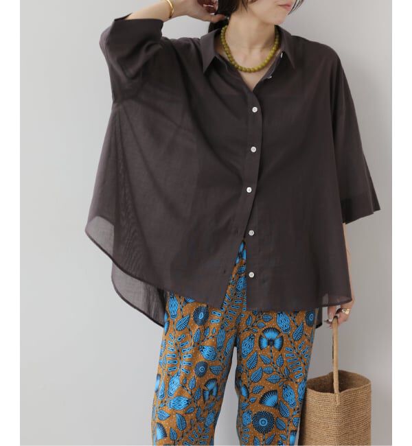 JOURNAL STANDARD relume「シアーコットンハーフスリーブビッグシャツ」|シャツ・ブラウス|