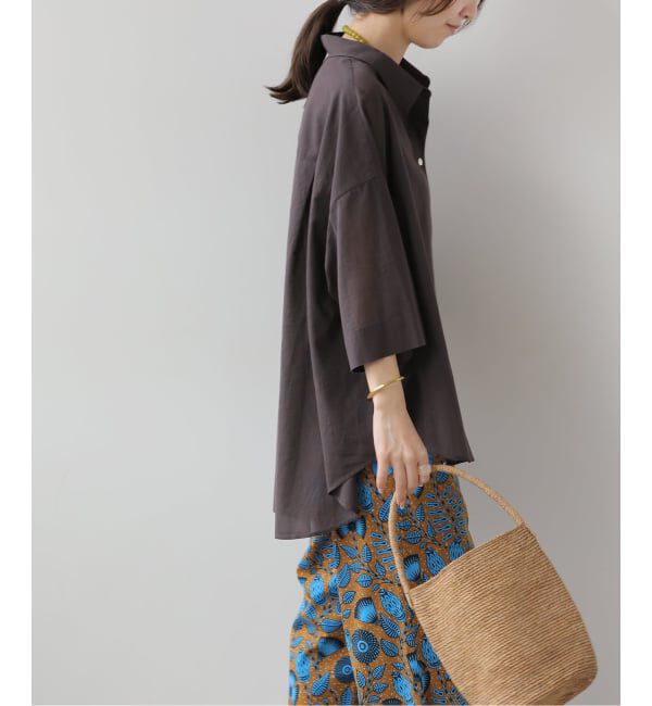 JOURNAL STANDARD relume「シアーコットンハーフスリーブビッグシャツ」|シャツ・ブラウス|