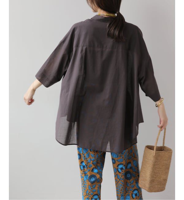 JOURNAL STANDARD relume「シアーコットンハーフスリーブビッグシャツ」|シャツ・ブラウス|
