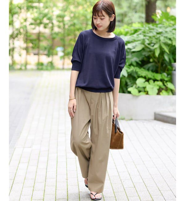 JOURNAL STANDARD relume「《追加3》接触冷感 / ウォッシャブルクールドルマンプルオーバー」|ニット・セーター|