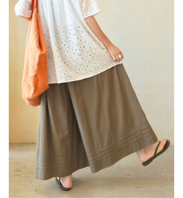 journal standard luxe「【SOIL】 60s CAMBRIC PLAIN CULOTTES」|その他|カーキ