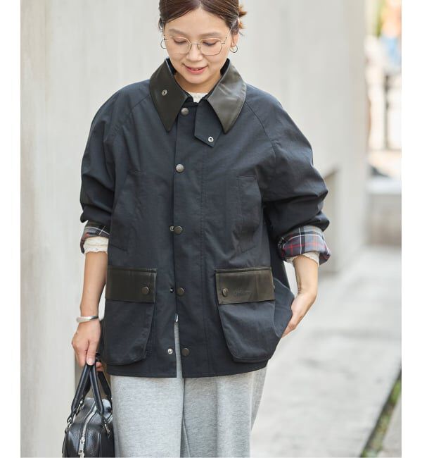 JOURNAL STANDARD「《予約》別注【BARBOUR&times;JOURNAL STANDARD】 OS BEDALE with Leather」|その他|ブラック