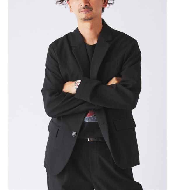JOURNAL STANDARD relume「《予約》ソフト メランジ &rdquo;ウォッシャブル&rdquo;  2Bジャケット」|テーラードジャケット|ブラック
