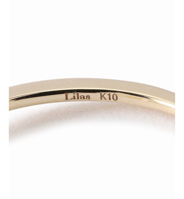 Lilas by Spick&Span「ホライズンスクエアオニキスリング K10」|リング|