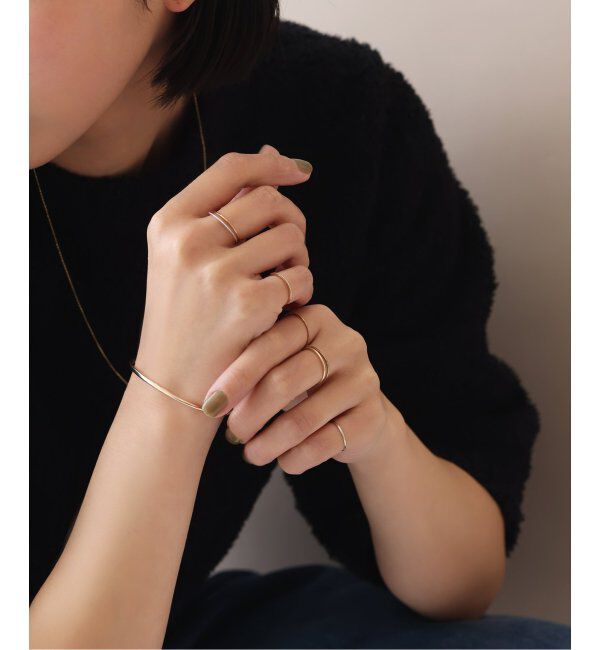 Lilas by Spick&Span「※シンプルピンキーリングミル打ちK10」|リング|