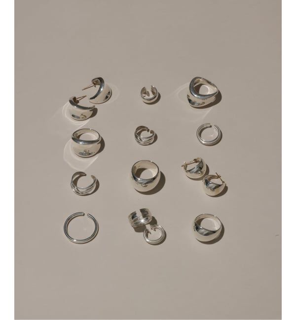 Spick and Span「《予約》【SAMH by LILAS】ワイド平甲丸ピアス SV（両耳）」|ピアス|