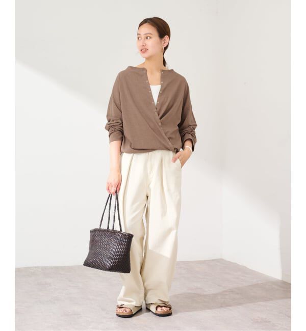 FRAMeWORK「HEMP COTTON リングドット3WAY カーディガン」|カーディガン|