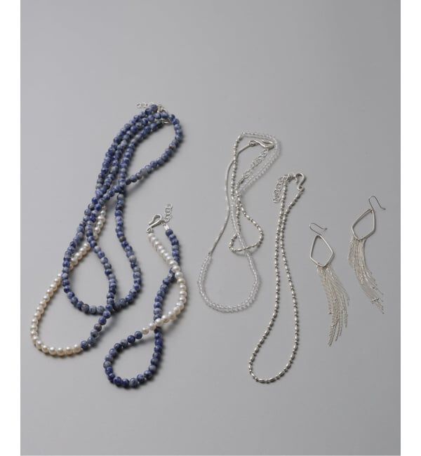 Spick and Span「【SAMH by LILAS】 キヘイチェーンフリンジピアス SV（両耳）」|ピアス|