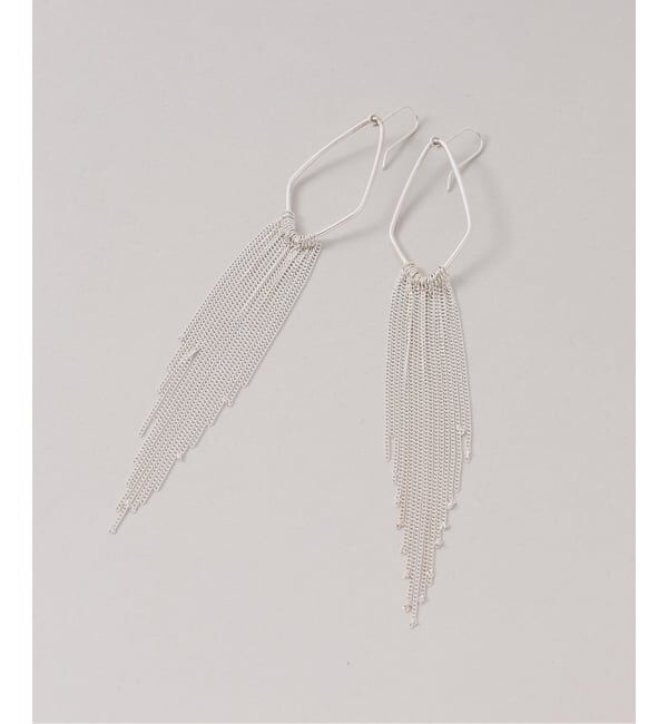 Spick and Span「【SAMH by LILAS】 キヘイチェーンフリンジピアス SV（両耳）」|ピアス|