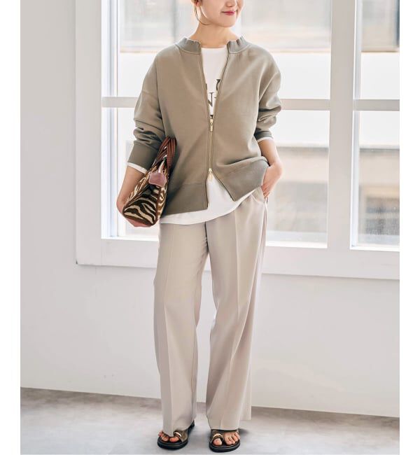 Spick and Span「《予約》ダンボールZIPカーディガン」|カーディガン|
