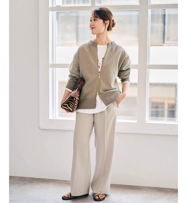 Spick and Span「《予約》ダンボールZIPカーディガン」|カーディガン|