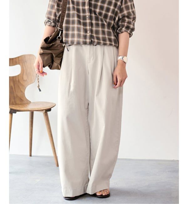 FRAMeWORK「≪予約≫SLOUCHY LIGHT CHINO パンツ」|チノ|ナチュラル