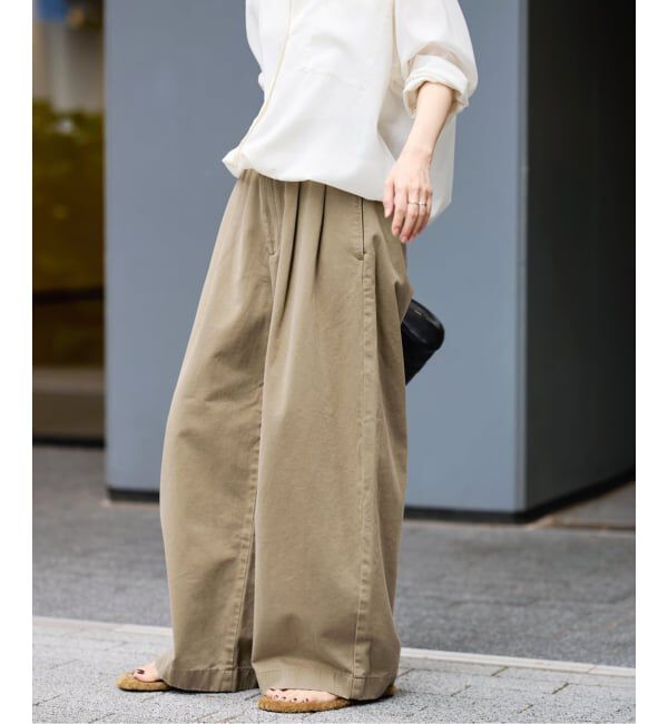 FRAMeWORK「≪予約≫SLOUCHY LIGHT CHINO パンツ」|チノ|