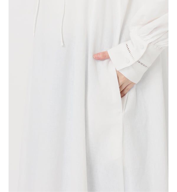 Spick and Span「a&m リネンブレンドハシゴレースワンピース」|ワンピース|