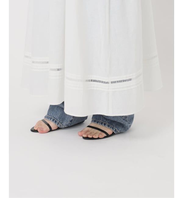 Spick and Span「a&m リネンブレンドハシゴレースワンピース」|ワンピース|