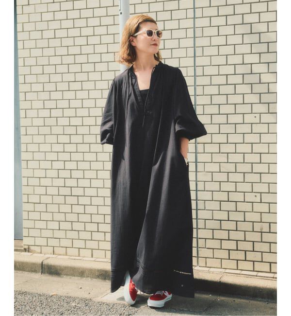 Spick and Span「a&m リネンブレンドハシゴレースワンピース」|ワンピース|