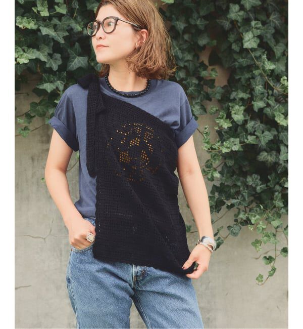 Spick and Span「a&m かぎ針ニットラップスカート」|スカート|