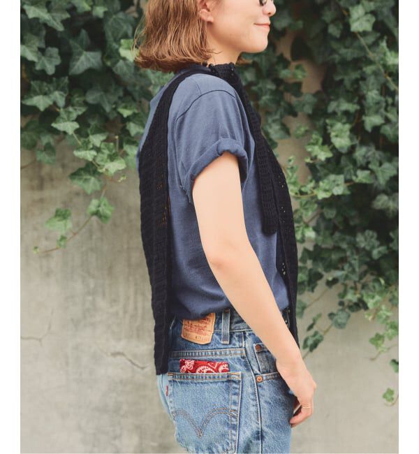 Spick and Span「a&m かぎ針ニットラップスカート」|スカート|