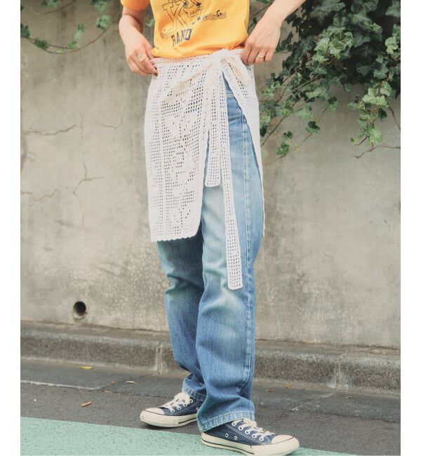 Spick and Span「a&m かぎ針ニットラップスカート」|スカート|