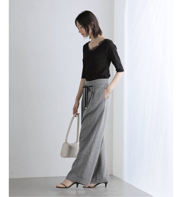  「【洗える】レース2WAYプルオーバー」|Tシャツ・カットソー|