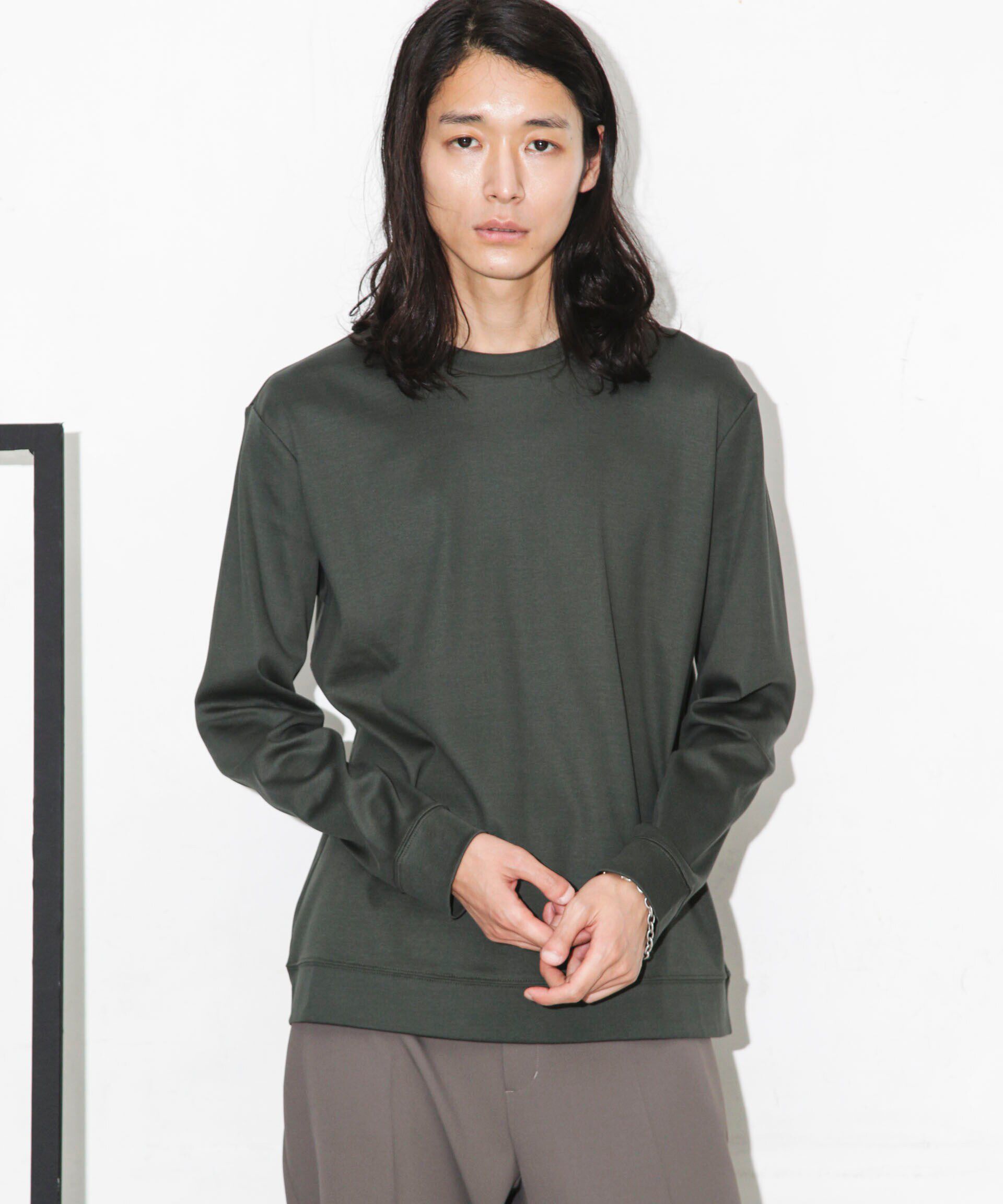 nano･universe「｢FORMAL JERSEY｣クルーネックカットソー長袖」|Tシャツ・カットソー|