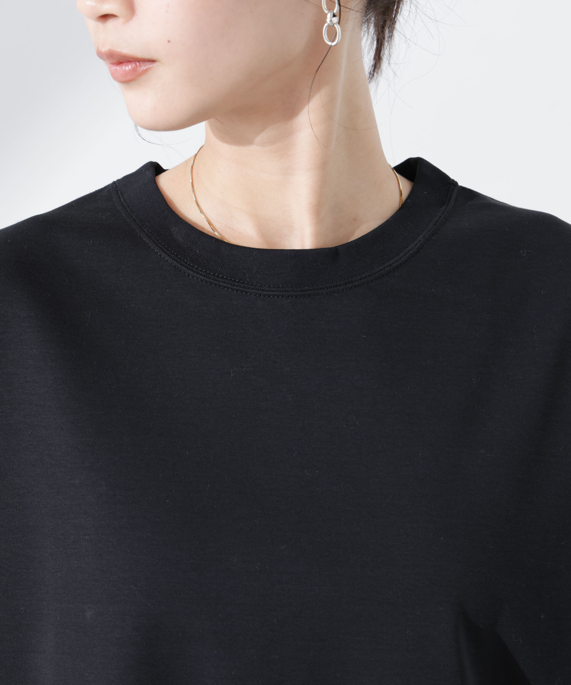 NANO universe「Anti SmellスムースシルケットロングスリーブTシャツ」|Tシャツ・カットソー|