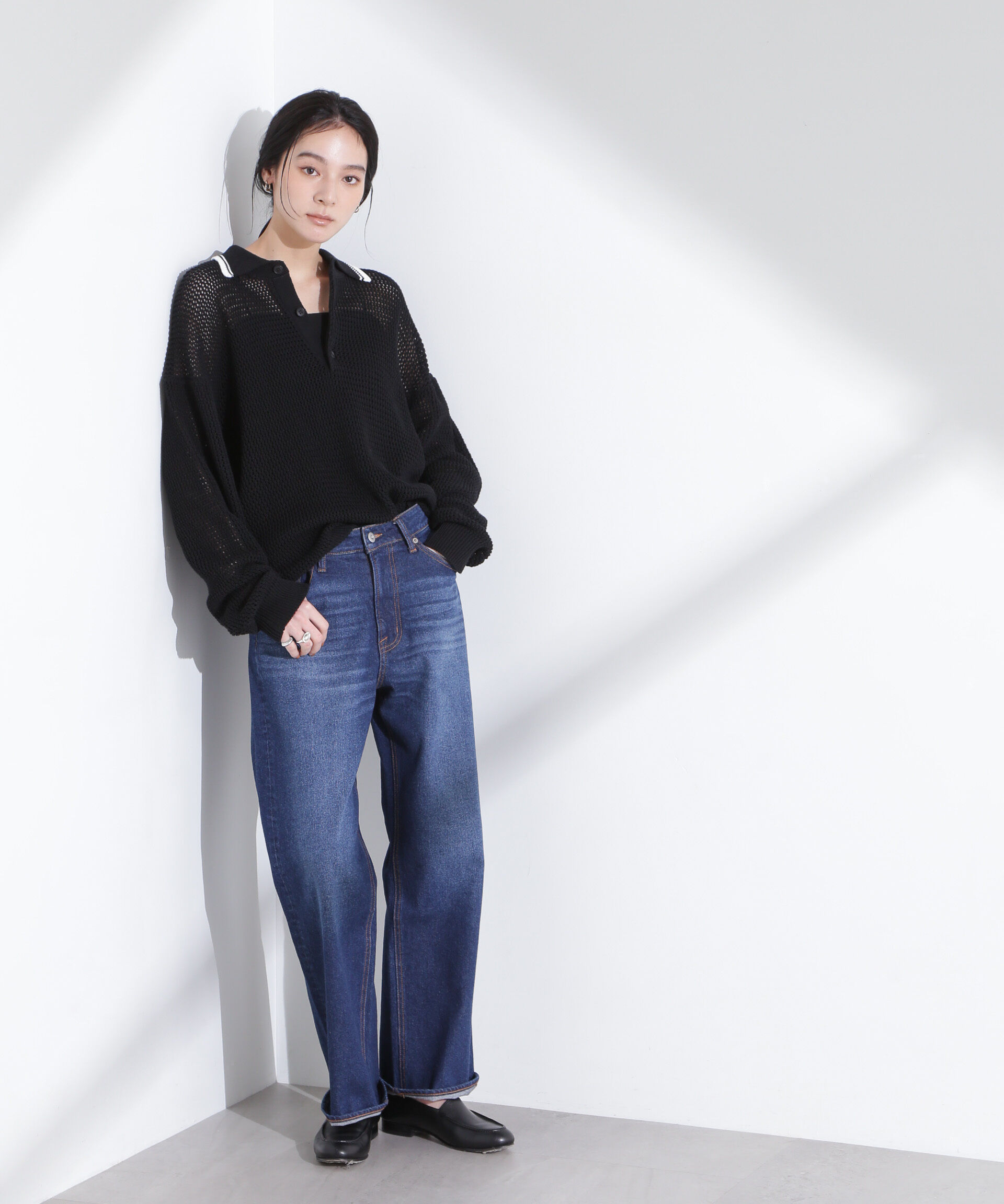 NANO universe「「MC」&rdquo;TIMELESS WARDROBE&rdquo;ストレートフィットデニム」|チノ|