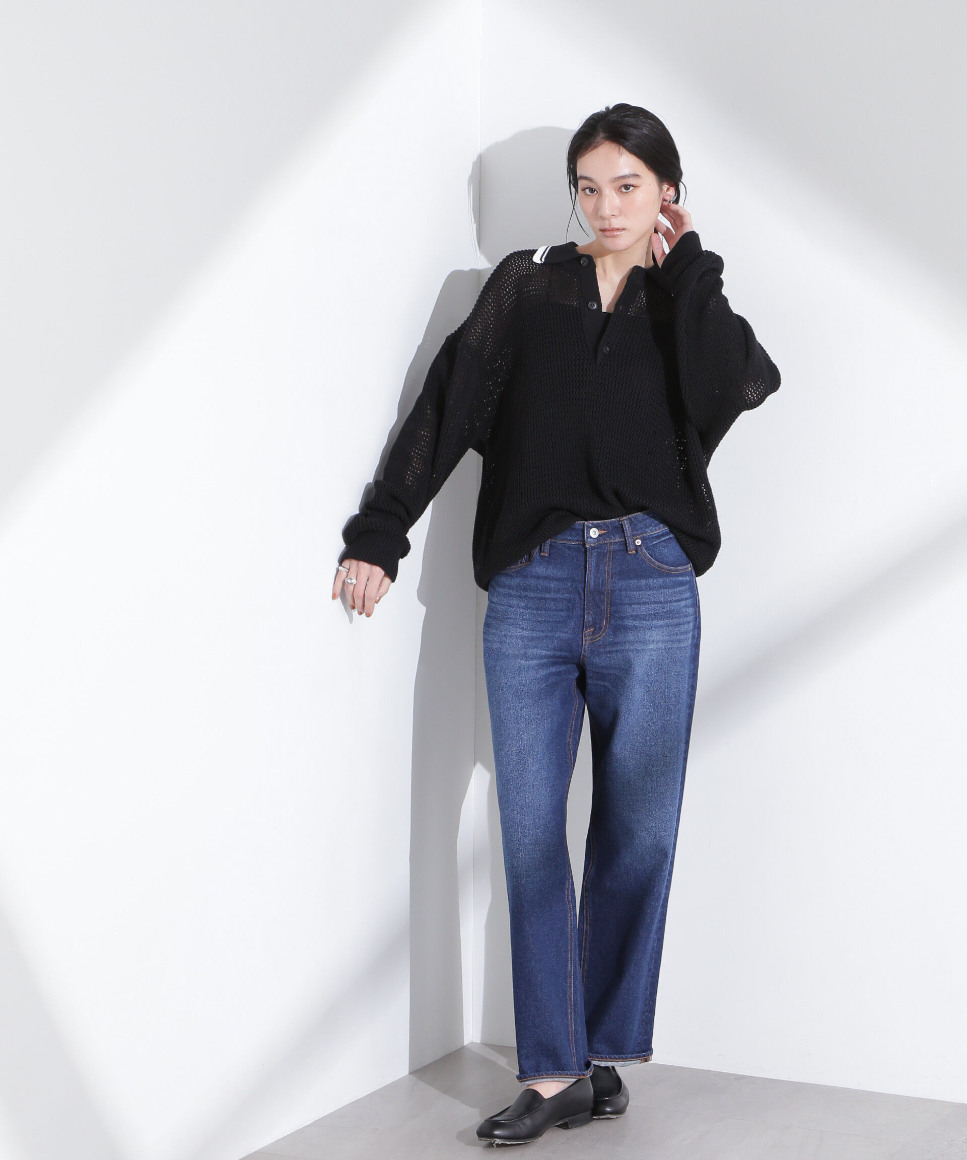 NANO universe「「MC」&rdquo;TIMELESS WARDROBE&rdquo;ストレートフィットデニム」|チノ|
