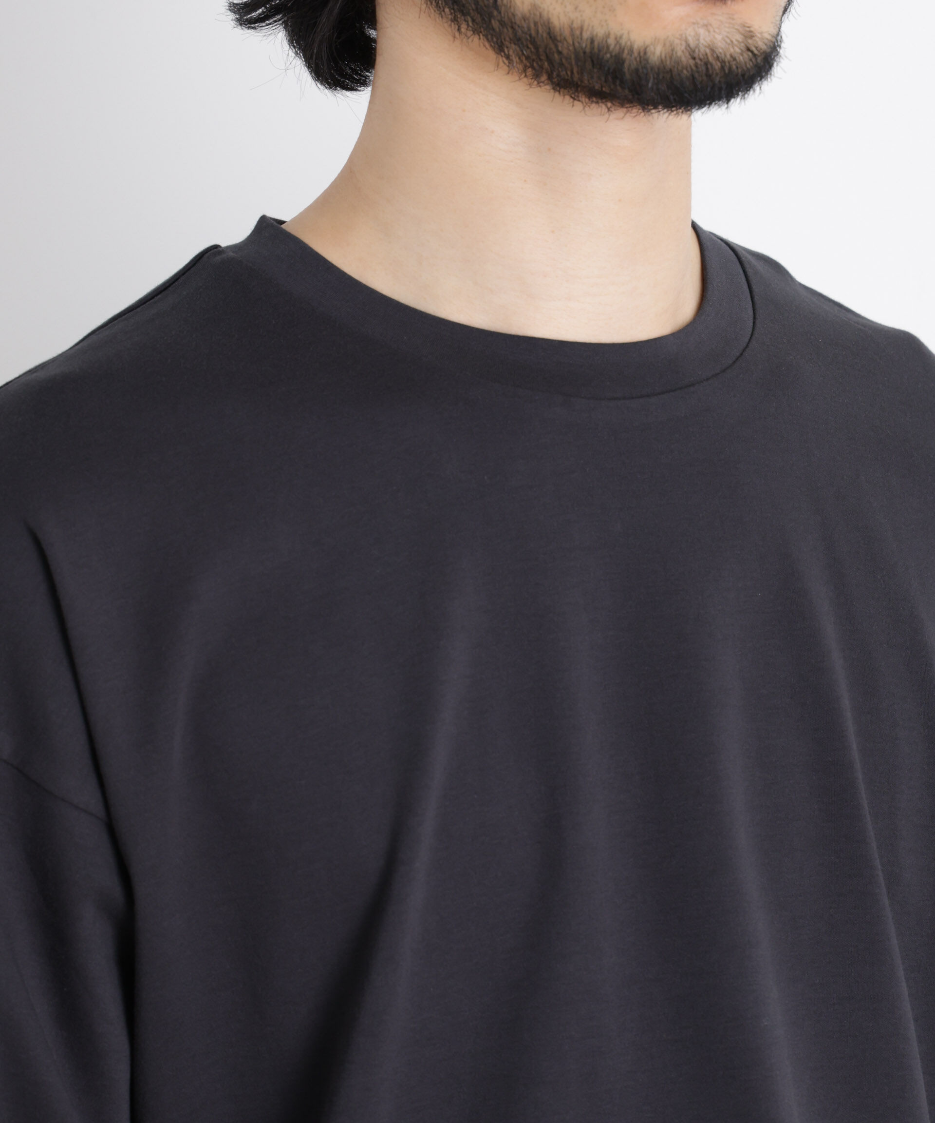 NANO universe「ワイドダンボール Tシャツ 半袖」|Tシャツ・カットソー|