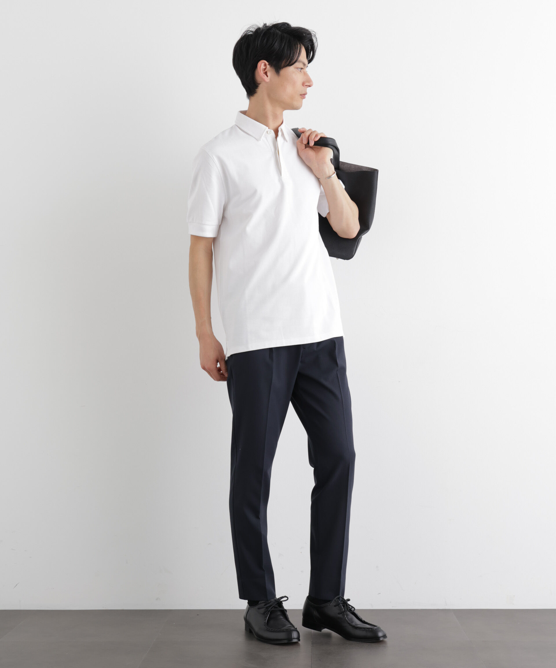 NANO universe「Anti Soaked(R) 汗染み防止 比翼ポロシャツ」|Tシャツ・カットソー|