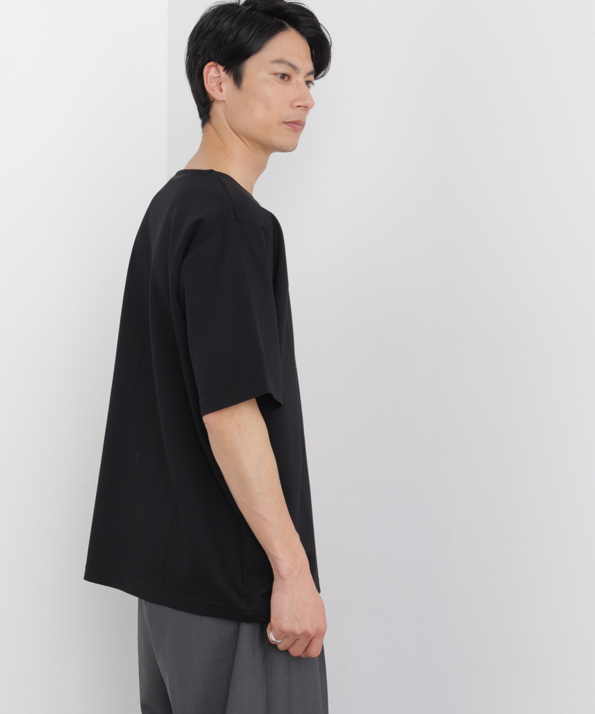 NANO universe「モクロディ ボートネック Tシャツ」|Tシャツ・カットソー|