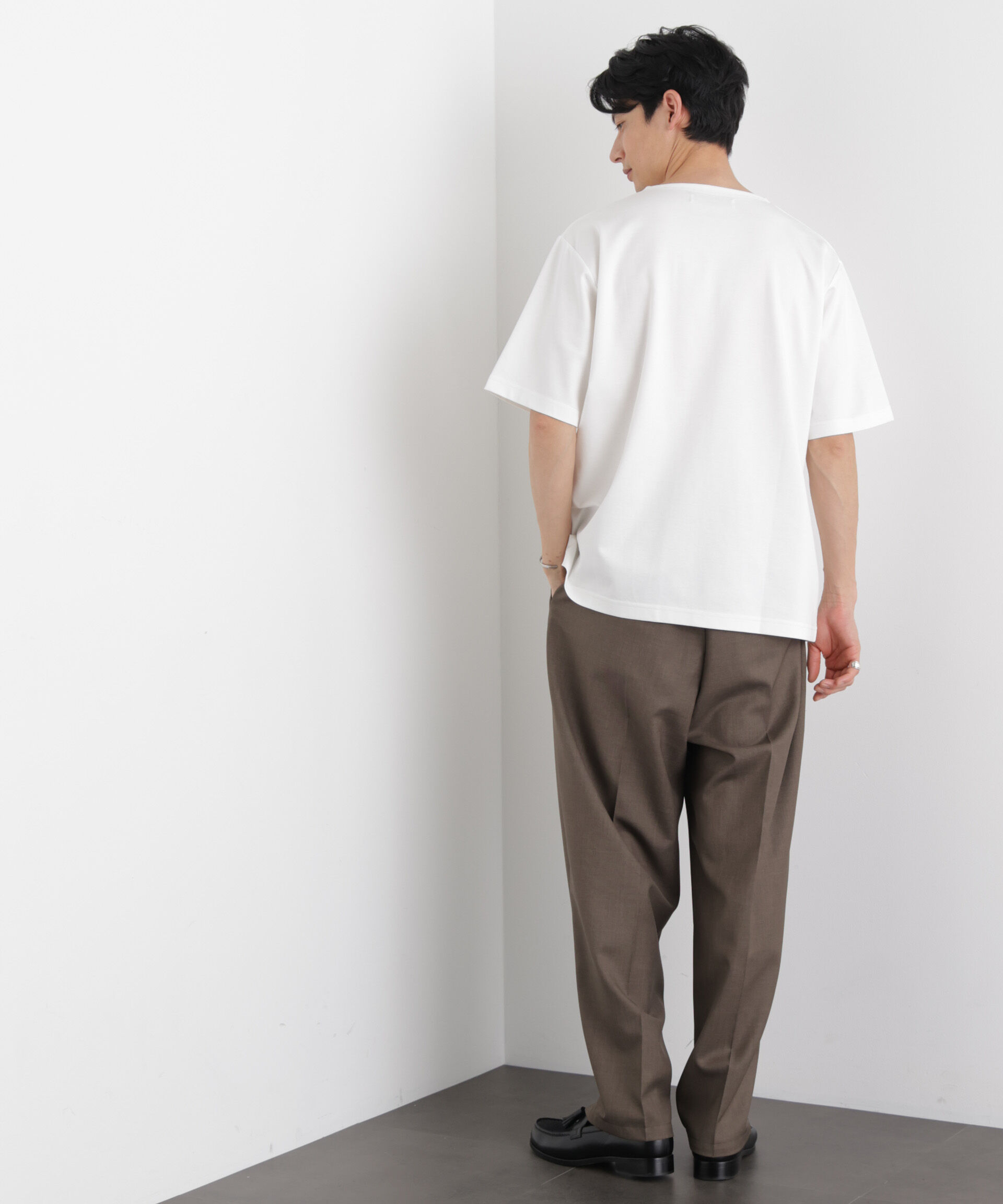 NANO universe「モクロディ ボートネック Tシャツ」|Tシャツ・カットソー|